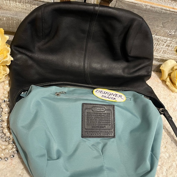 COACH Vintage Ergo Black Leather Hobo Shoulder Bag 12347 VGC! - Picture 11 of 12